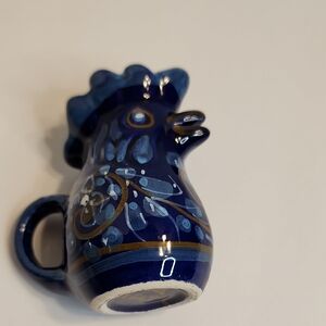 Rooster Creamer With Mouth Pourer Opening 3" X 3" No Chips Or Flaws  Collectible